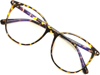 Reading Glasses Anti Blue Light Blocking Reader Oversized Frame for Women Men for Mid Big Face Anti Eyestains