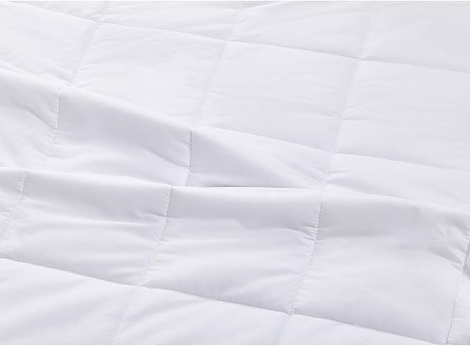 RelaxBlanket King Size Weighted Blanket | 80''x90'',20lbs | for Single or Double | Premium Cotton Material with Glass Beads | White