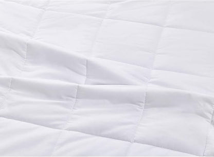 RelaxBlanket Weighted Blanket | 60''x80'',20lbs | for Individual Between 190-240 lbs | Premium Cotton Material with Glass Beads | White