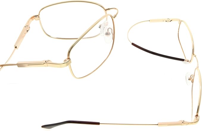 Eyekepper 97% Blue Light Blocking Reading Glasses-Better Sleep Computer Readers-Mens Womens Memory Titanium