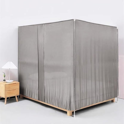 Faraday Fabric Radiation Shielding Bed Canopy with Mattress EMF Protection Block 5G Radiation Shielding Big Size (Color : Silver, Size : Style5)