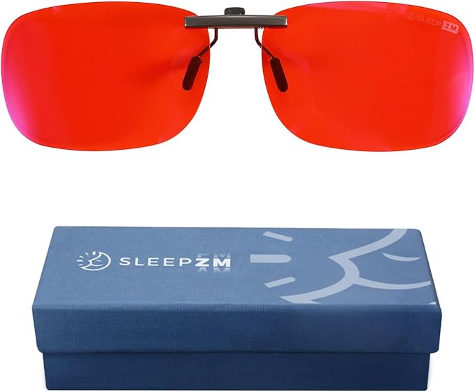 100% Clip On Blue Light Blocking Glasses - Better Sleep Anti Eye Strain Protection - Computer Gaming Women Men