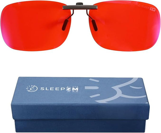 100% Clip On Blue Light Blocking Glasses - Better Sleep Anti Eye Strain Protection - Computer Gaming Women Men