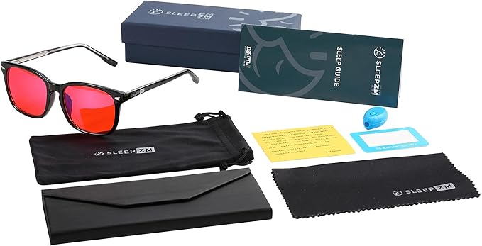 100% Blue Light Blocking Glasses - Better Sleep Anti Eye Strain Protection - Computer Gaming Women Men