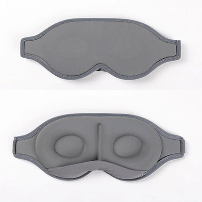 3D Contoured Sleep Mask, Memory Foam, Adjustable Strap, Ergonomic Design for Total Darkness (Grey)
