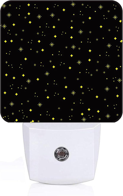 Shining Stars Night Light,Plug-in Night Lights with Dusk-to-Dawn Sensor for Stairway,Hallway,Bedroom Sleep Friendly Ideal for Women/Girls/Boys Gift,0.5w