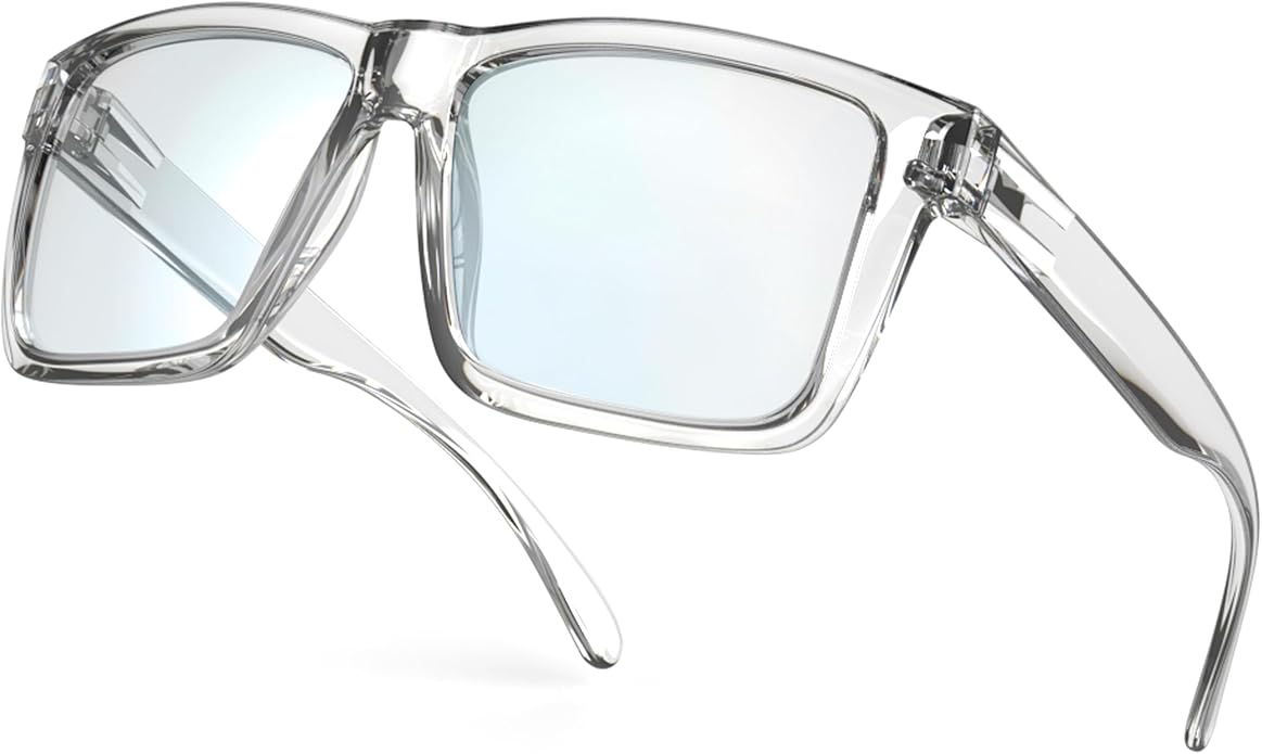 MAXJULI Blue Light Glasses XXL Size Double Extra Large Z87 for Big Wide Heads Men 8228