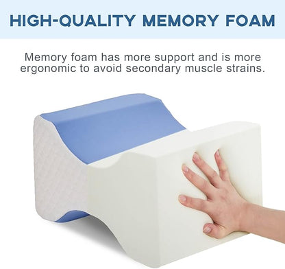 Side Sleeper Pillow, Knee Pillow for Side Sleepers, Sciatica Pain Relief Pillow (Blue)
