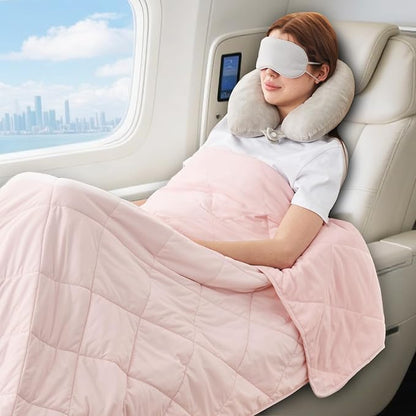 Cozy Bliss Cooling Blanket for Hot Sleepers Queen Size, Q-Max 0.45 Cooling Comfort, Cold Blankets for Night Sweats Sleeping, Ultra-Cool Lightweight Breathable Summer Blanket for Bed, Cool Pink