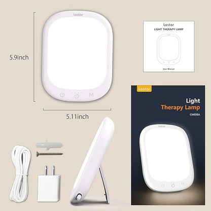 LASTAR Sun Lamp 10,000 Lux Daylight Lamp with Memory Function 5 Adjustable Brightness Levels 4 Color Temperature 4 Timer Funtion Sunlight Lamp Mountable Support Smart Plug