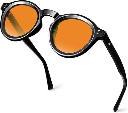 Sleep Blue Light Blocking Glasses for Men and Women, Computer Gaming Glasses Anti Eyestrain & UV Glare