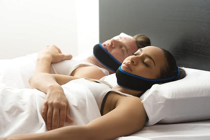 SnoreShield Anti Snore Chin Strap - The #1 Ranked Snoring Sleep Solution - Natural And Comfortable Instant Snore Stopper - Easy To Use And Adjustable
