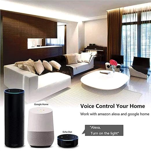 WiFi Smart Light Switch Vilbetor 2 Gang Support Alexa 2 Pole Voice Control Wifi Wall Switch