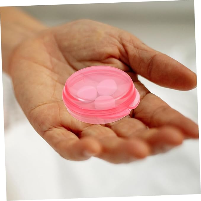 3pcs Travel Pill Container Portable Daily Medication Organizer Compact Plastic Pill Box for Easy Storage for Travel and Outdoor Use