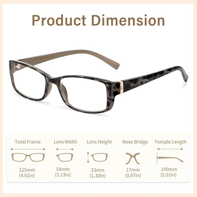 Madison Avenue 2 Pack Classic Blue Light Blocking Reading Glasses for Women, Vintage Anti Glare/Eyestrain Computer Readers Demi/Purple +2.75