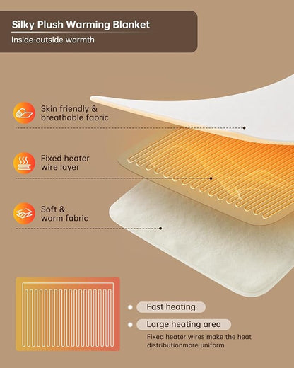 Electric Heated Blanket King Size, Washable Blanket Warmer with Dual Control for Home for Adults, Super Cozy Soft Fabric 100" x 90", 9 Heat Levels, 1-9H Auto-Off, ETL Certified, Gray