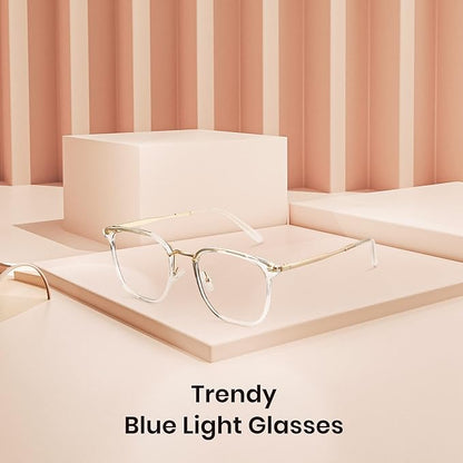 Cyxus Blue Light Glasses for Woman, Fashion Computer Glasses on Office Reduce Eye Strain Anti Migraine for Working Reading
