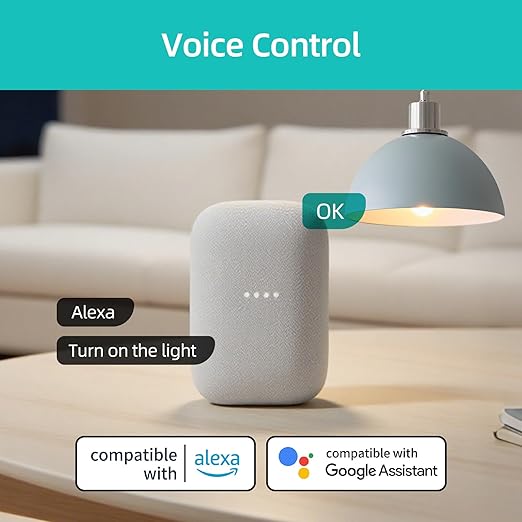 4 Channels Smart Relay Switch with Dry Contact, WiFi Bluetooth APP Control Module for Lights/Appliances, Voice Automation with Alexa & Google Home, 10A per Channel, AC110V/DC5V 12V 24V Compatible