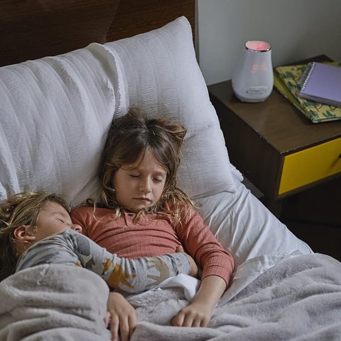 Slumber Scents Alarm Clock, Essential Oil Diffuser & White Noise Machine 6 Soothing Sounds, LED Lights, Auto-Off Timer, Bluetooth Bonus- 3 Essential Oils, Aromatherapy SoundSpa HoMedics