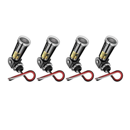 Dusk to Dawn Sensor,Greencycle 4PK Photocell Sensor for Outdoor Lights Auto On/Off, Waterproof IP65 Photo Cell for Outdoor Lighting, Flood Light, Lamp Post - Energy Saving & Easy Install