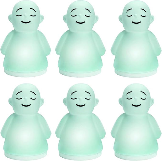 Set of 6 Stress Relief Night Light for Mindfulness - Guided Visual Meditation Tool for Women Men- Relaxing Self Care for Adults Kids