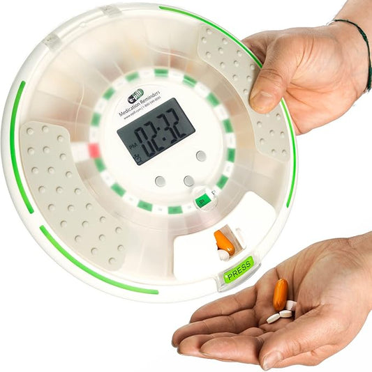 e-Pill MedSmart Voice Automatic Pill Dispenser – Locked Medication Reminder with Voice Alerts – Pill Organizer for Seniors, Dementia, Alzheimer’s, Caregivers & Assisted Living