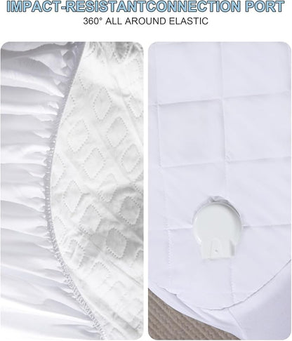 Heated Mattress Pad Queen Size - Electric Mattress Pad with Dual Control, Soft Blanket, Bed Warmer Heater Sheets, 8 Heating Settings,1/2/10 Hours Auto Shut Off, 60" x 80"(Argyle White, Queen)