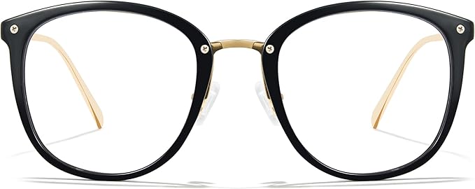 Cyxus Blue Light Glasses for Woman, Fashion Computer Glasses on Office Reduce Eye Strain Anti Migraine for Working Reading