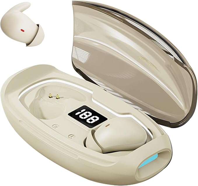 ANC Noise Cancelling Sleep Earbuds Ear Buds Sleeping Earphones Headphones for Side Sleepers, Wireless Bluetooth Comfortable Invisible Mini Small Tiny Hidden Discreet Earbuds for Small Ear Canals Work