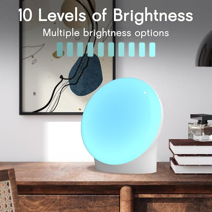 Brown Noise Sound Machine with 30 Soothing Sounds Sleep Machine 12 Colors Night Light White Noise Machine 36 Volume Levels 4 Timers and Memory Function 10 Adjustable Brightness for Baby Adults Kids