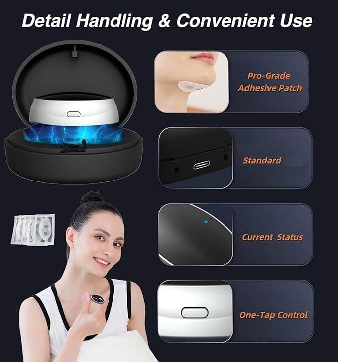 Z3 Pro Snoring Solution, Z3 Pro Anti Snoring Device, 3 Adjustable Levels, 2025 Best Novanord Z3 Pro Snoring Solution, Breathe Easy, Sleep Soundly (30 Patches)