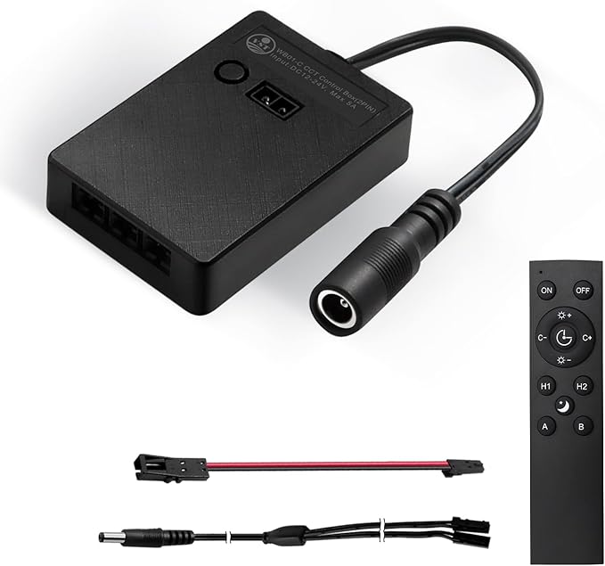 VST CCT 12V Alexa Smart Switch with Remote Controller, Gesture Activated, Low Voltage Light Switch Compatible with Google Assistant & Alexa & TUYA, Work with 12V DC Power Supply