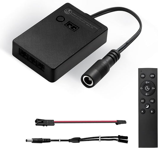 VST CCT 12V Alexa Smart Switch with Remote Controller, Gesture Activated, Low Voltage Light Switch Compatible with Google Assistant & Alexa & TUYA, Work with 12V DC Power Supply