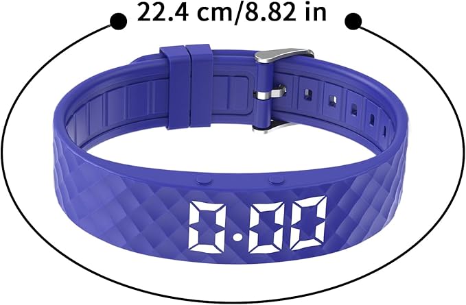 Vibrationswecker Armband | Vibrating Alarm Wristband, Silent Alarm Watch, Wrist Alarms Clock, Gentle Vibration Wakeup Watch, Vibrating Wrist Clock for Deep Sleepers/Hearing