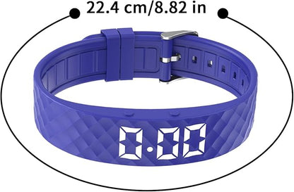 Vibrationswecker Armband | Vibrating Alarm Wristband, Silent Alarm Watch, Wrist Alarms Clock, Gentle Vibration Wakeup Watch, Vibrating Wrist Clock for Deep Sleepers/Hearing
