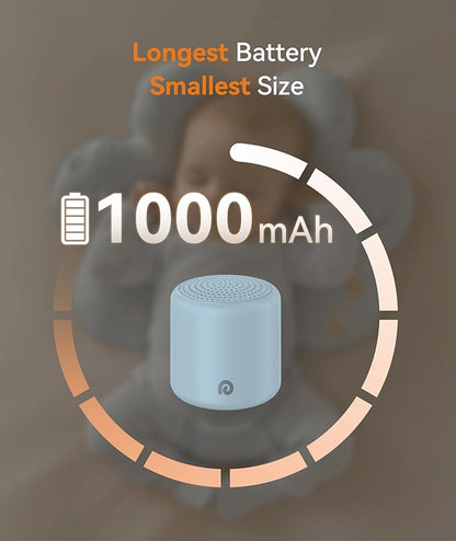 Dreamegg Portable White Noise Machine - Travel Sound Machine for Sleep, Features Powerful Battery, Egg-Sized, 16 Nature Sounds, Timer, Sound Machine for Baby Adults Office Privacy Home Gift (Ocean)