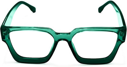 livho Oversized Eyewear Frame for Woman and Men - Rectangle Fashion Glasses for Computer, Chic Preppy Frame