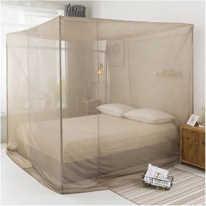 100% Silver Fiber EMF Shielding Bed Canopy,Blocks Radiation/EMF/WiFi/5G Other RF Attenuation 10MHz-10GHz 35-60dB,Mosquitoes Net Bed Canopy(120x200x185cm)