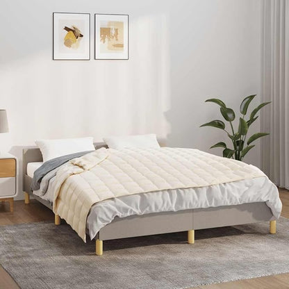 vidaXL Weighted Blanket Light Cream