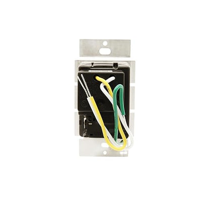 Lutron Caseta Smart Fan Speed Control Switch (Smart Hub Required), Single-Pole Lutron Caseta Switch for Fans, PD-FSQN-WH, White