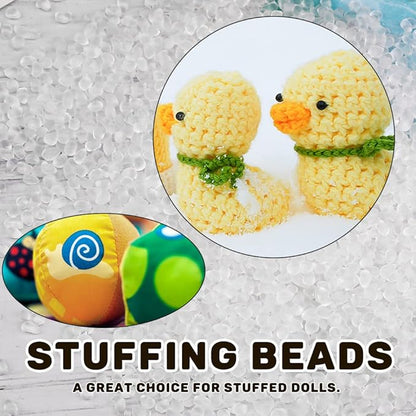 250g/8.81oz Premium Stuffing Beads, Stuffing for Stuffed Animals, Sandbags, Filled Beads Weighted Stuffing Bead for Halloween Christmas Craft DIY Decor