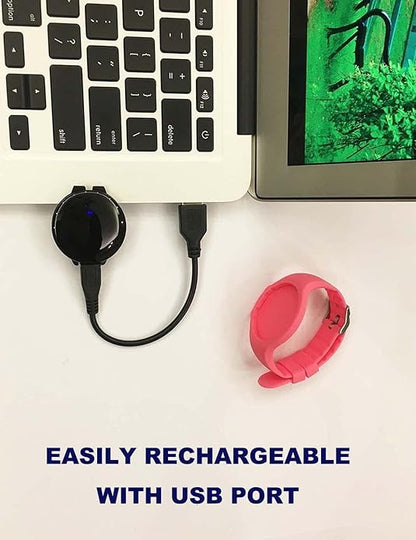 Vibrating Alarm Watch Silent Medical Reminder Watch - with Timer and 15 Daily Alarms (Black)