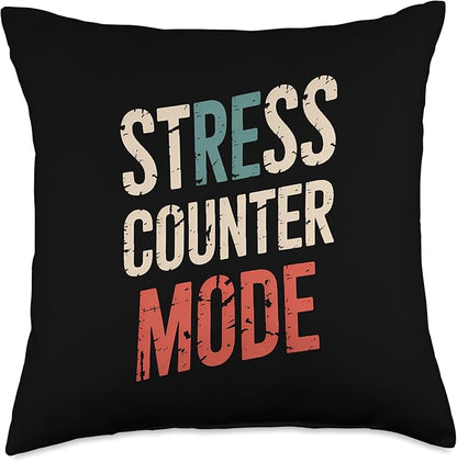 Relaxation Breathing Vagus Nerve Stimulation Stress Relief Throw Pillow