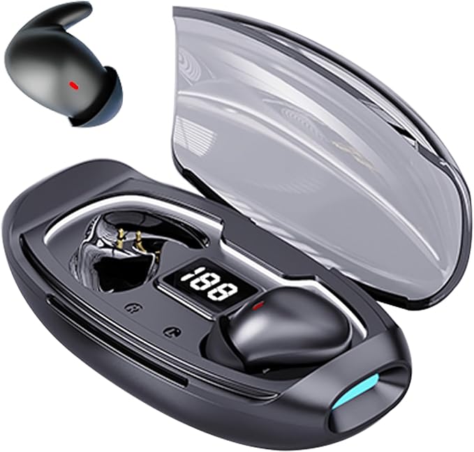 ANC Noise Cancelling Sleep Earbuds Ear Buds Sleeping Earphones Headphones for Side Sleepers, Wireless Bluetooth Comfortable Invisible Mini Small Tiny Hidden Discreet Earbuds for Small Ear Canals Work