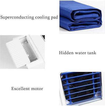 Breeze Water Cooling Mattress Pad, 1.6*1.4m Smooth Bed Cooling System,Remote Control, Hydro Cooled Mattress Topper, Silent Operation For Rental Housing, Dormitories, Shops, Of(Size:Single bed)