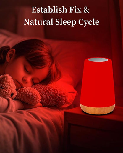 TLAOTNIY Red Light for Sleep Aid LampBlue Light Blocking Dimmable for Stress Relief Relaxation Travel Meditation and Yoga, 670nm Red Lamp (F-1 Pack)