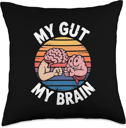 Relaxation Breathing Vagus Nerve Stimulation Stress Relief Throw Pillow