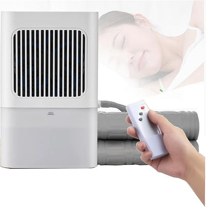 Water Cooling Mattress Pad, Smooth Jet Cooling Mattress Pad Bed Cooling System,Remote Control, Hydro Cooled Mattress Topper, Silent Operation For Rental Housing, Shops, Offices(Size:1.6*0.4m)