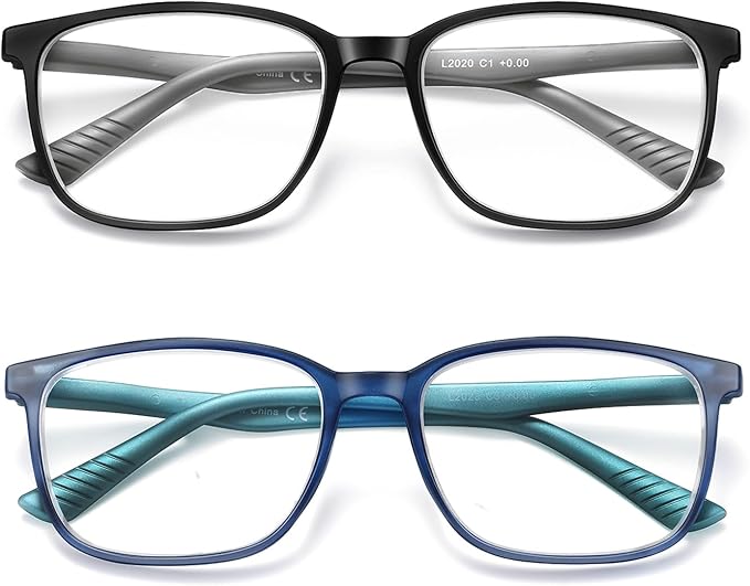 Reading Glasses for Men,Blue Light Blocking Readers for men with Comfort Spring Hinge