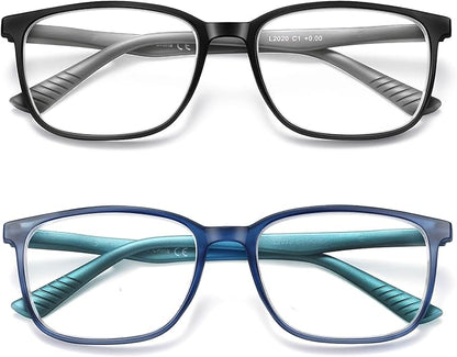 Reading Glasses for Men,Blue Light Blocking Readers for men with Comfort Spring Hinge